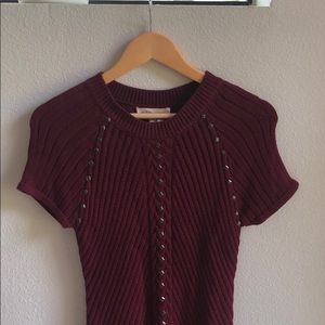 Knit Burgundy Dress